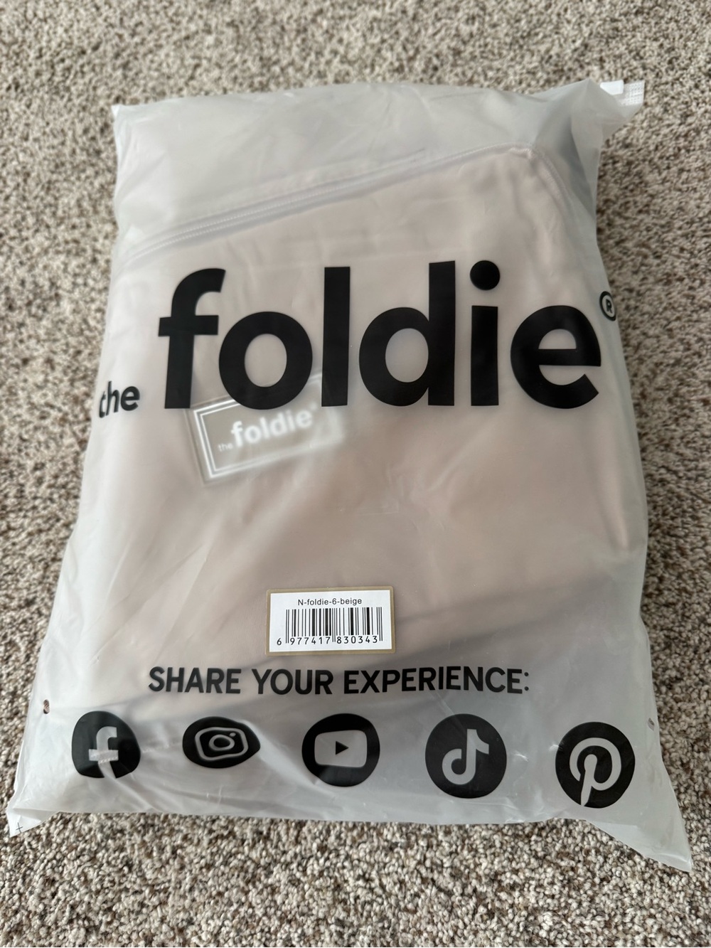 Foldie Beige Travel Bag – The Foldie